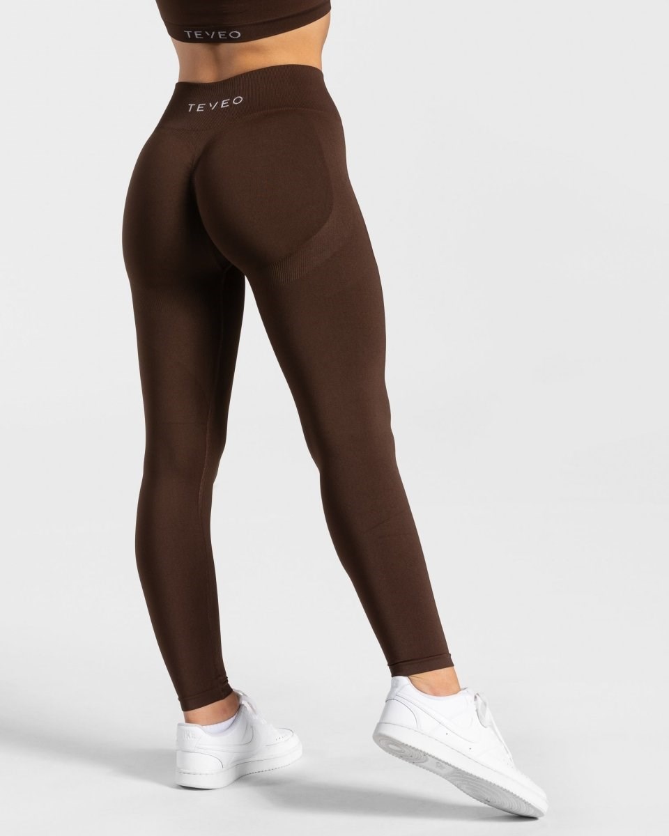 TEVEO Charming Scrunch Leggings Braun | 21985HNKR