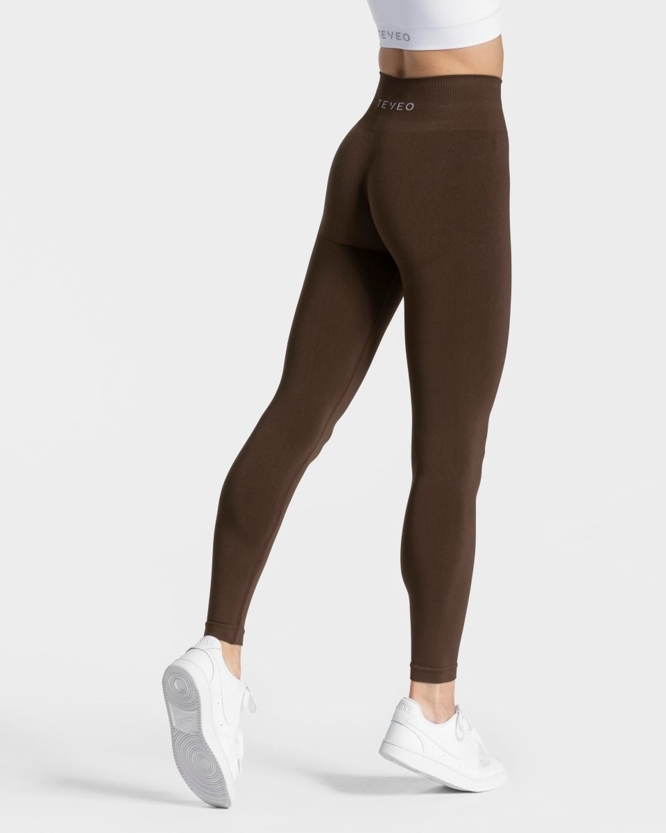 TEVEO Classy Leggings Ciemny Brązowe | 49573KQAC