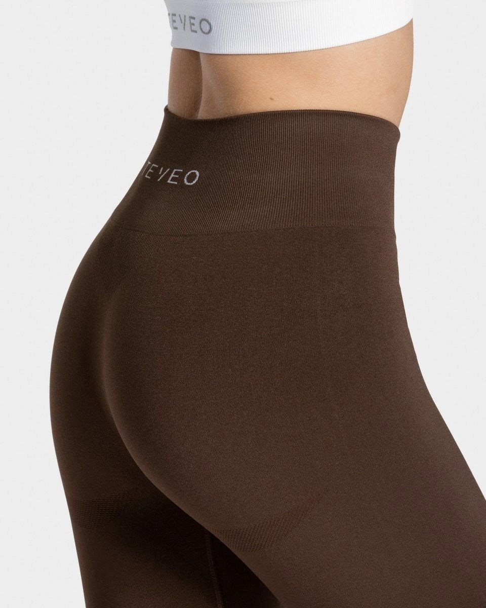 TEVEO Classy Leggings Ciemny Brązowe | 49573KQAC