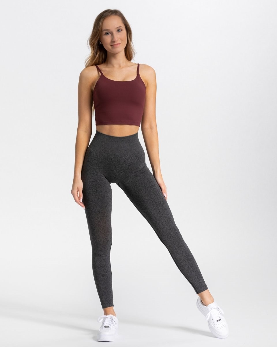 TEVEO Classy Leggings Ciemny Szare | 17690NHCG