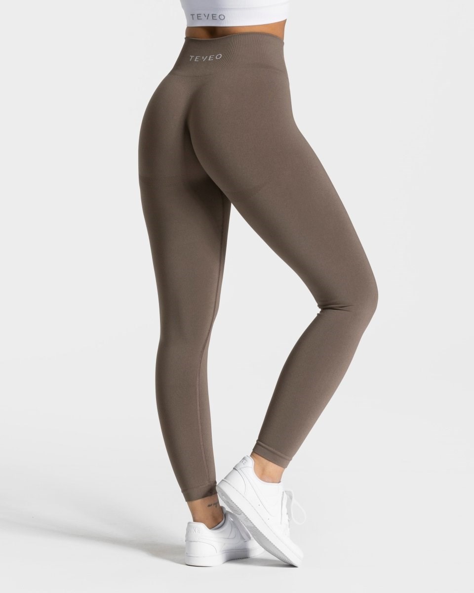 TEVEO Classy Leggings Taupe | 63179NLDU