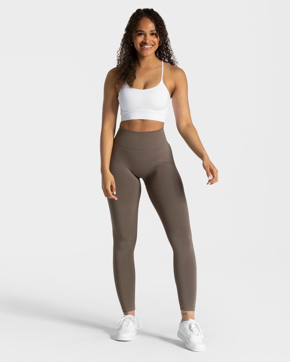 TEVEO Classy Leggings Taupe | 63179NLDU