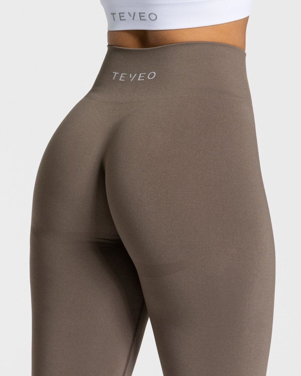 TEVEO Classy Leggings Taupe | 63179NLDU