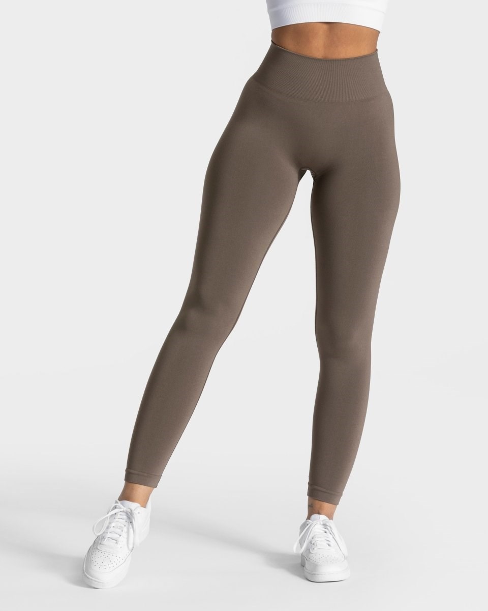 TEVEO Classy Leggings Taupe | 63179NLDU