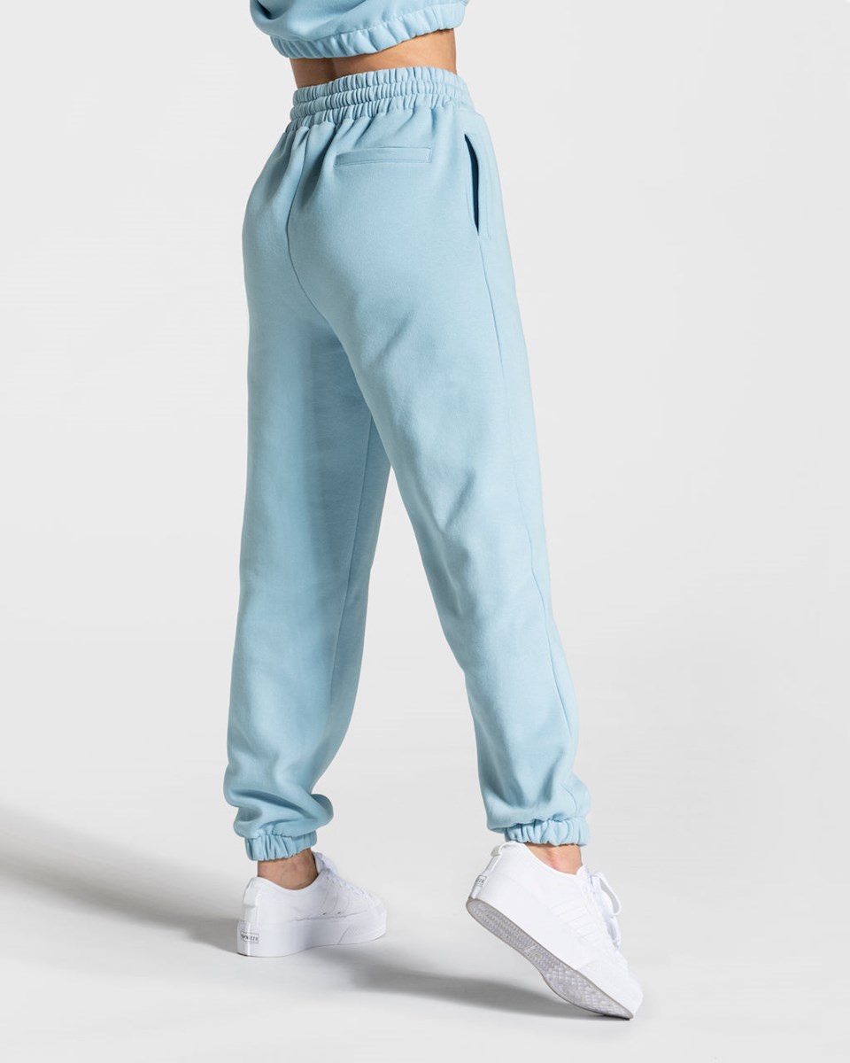 TEVEO College Oversized Jogger Niebieskie | 35046AKCF