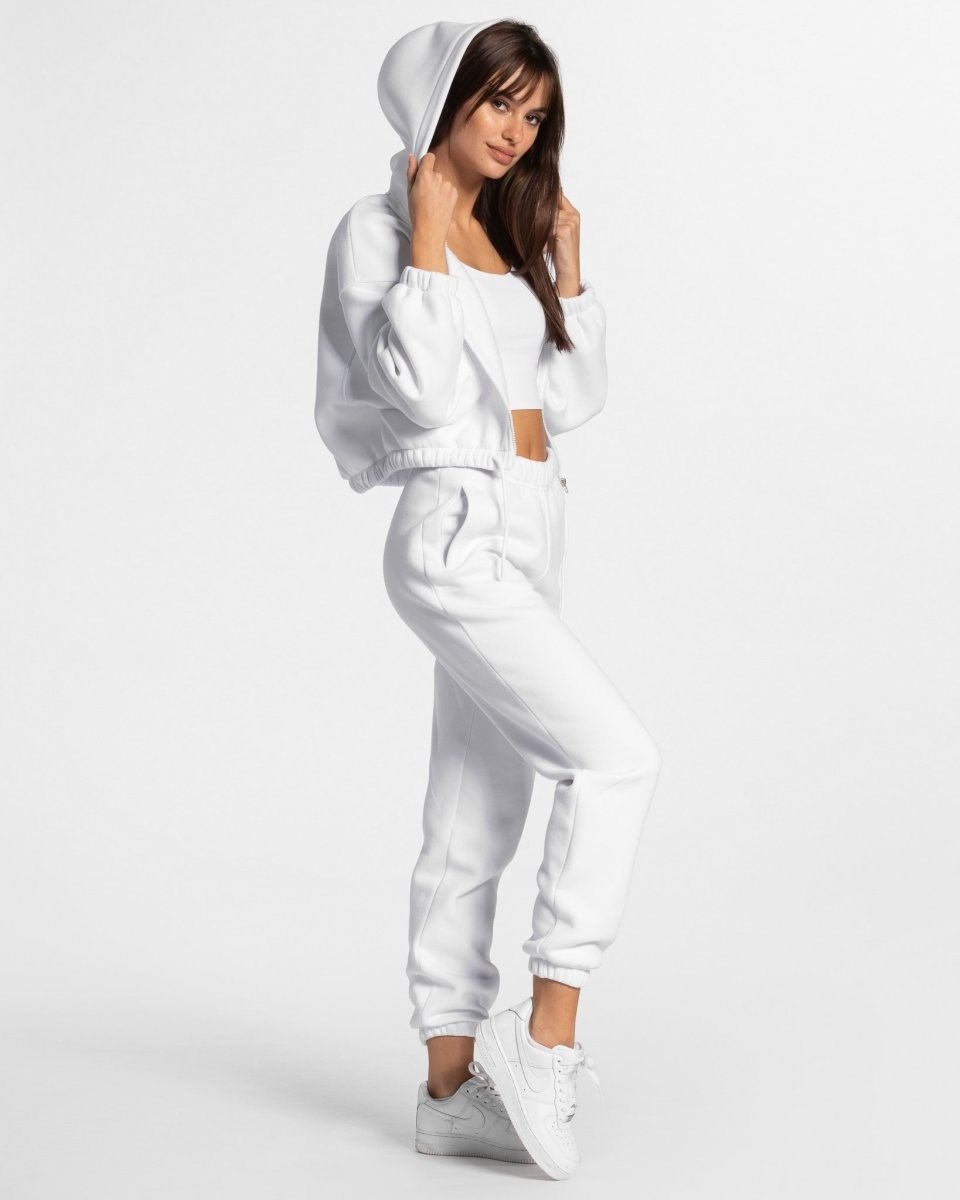 TEVEO Iconic Oversized Jogger Białe | 92054PXEA