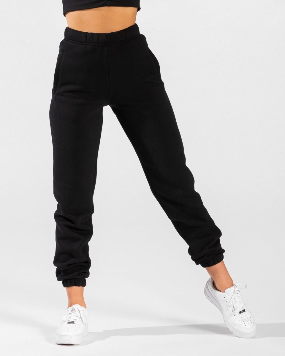 TEVEO Iconic Oversized Jogger Czarne | 14076KPOB