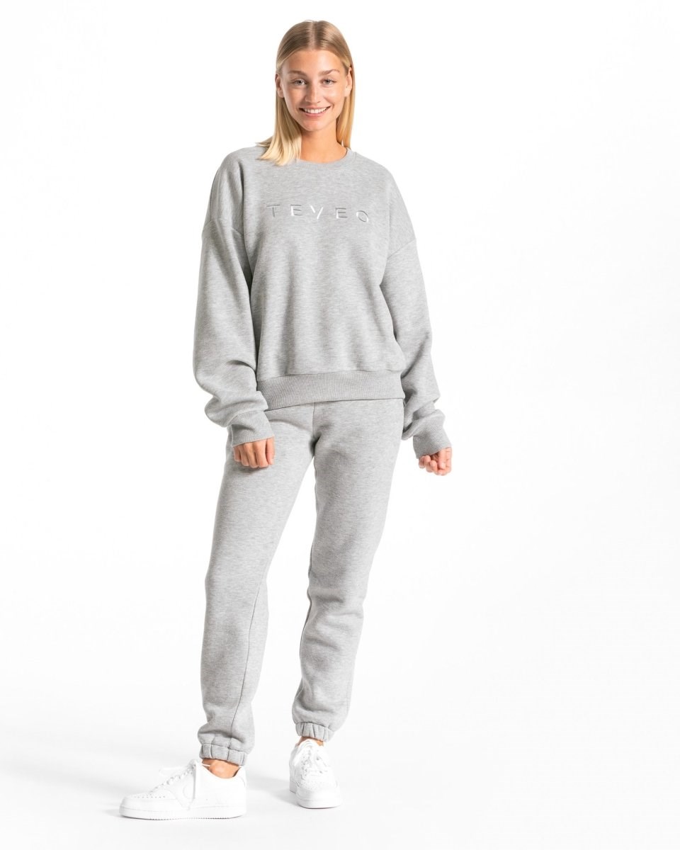 TEVEO Iconic Oversized Jogger Gray | 12608CMIQ