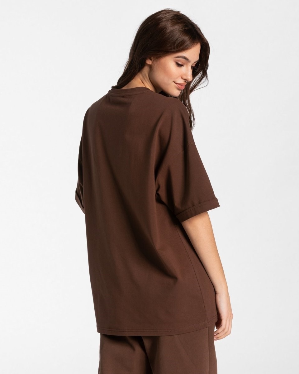 TEVEO Iconic Oversized T-Shirt Braun | 98056XBHZ