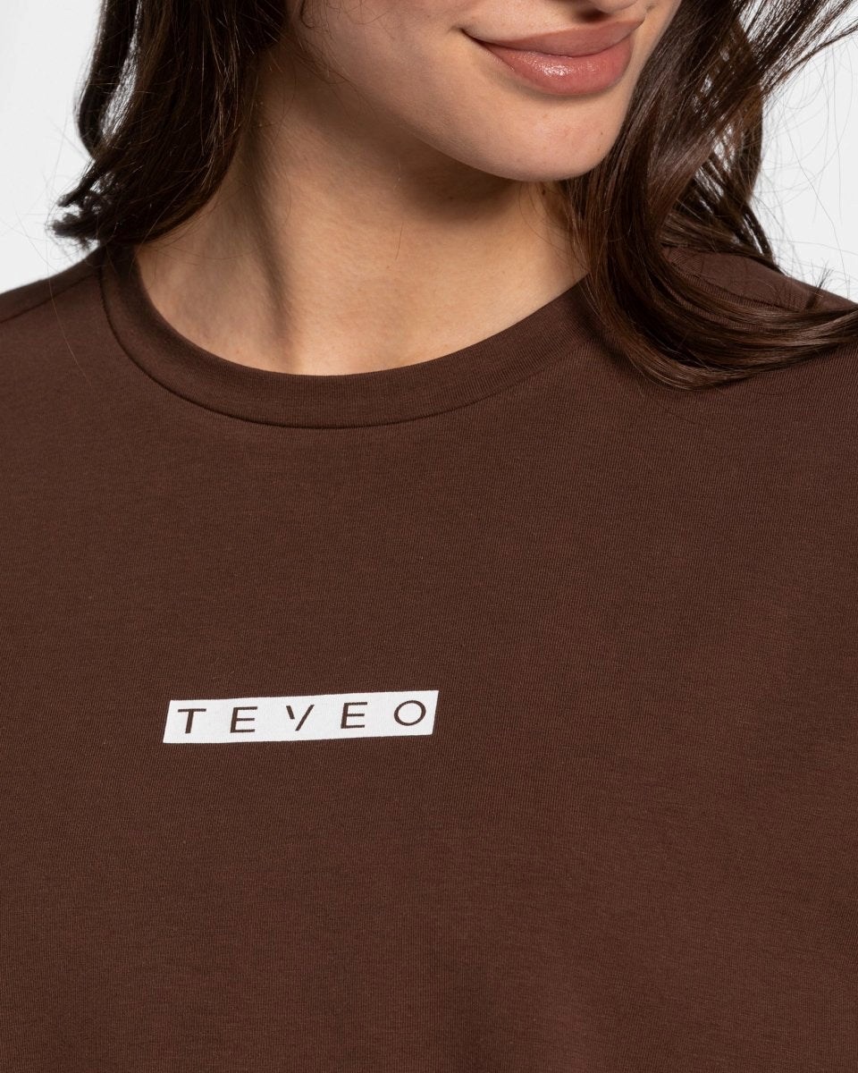 TEVEO Iconic Oversized T-Shirt Braun | 98056XBHZ