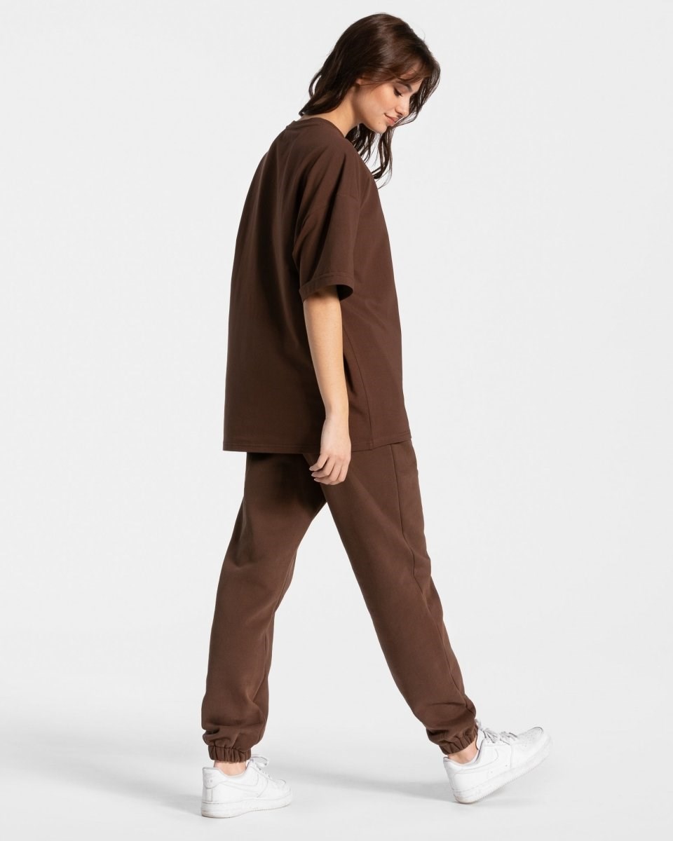 TEVEO Iconic Oversized T-Shirt Braun | 98056XBHZ