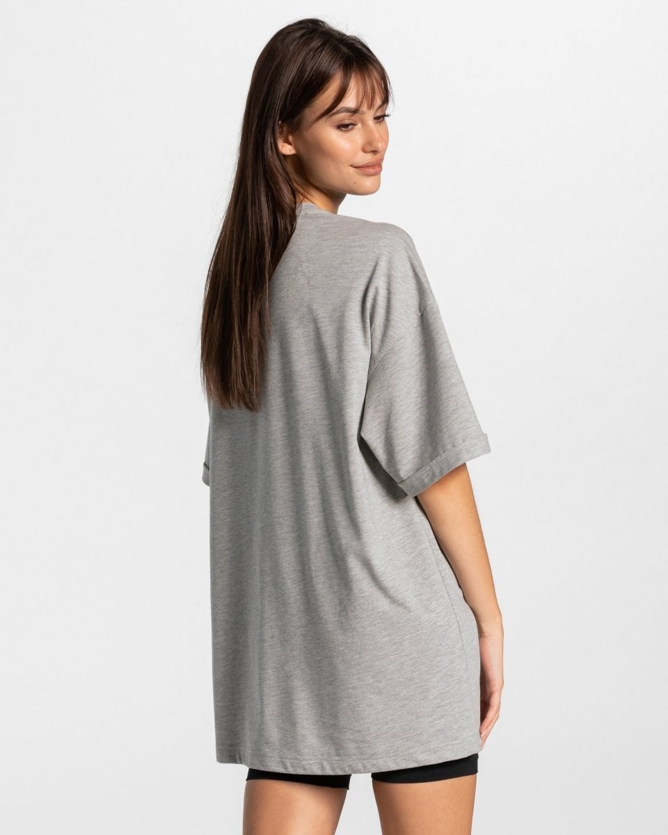 TEVEO Iconic Oversized T-Shirt Gray | 93716SHXU