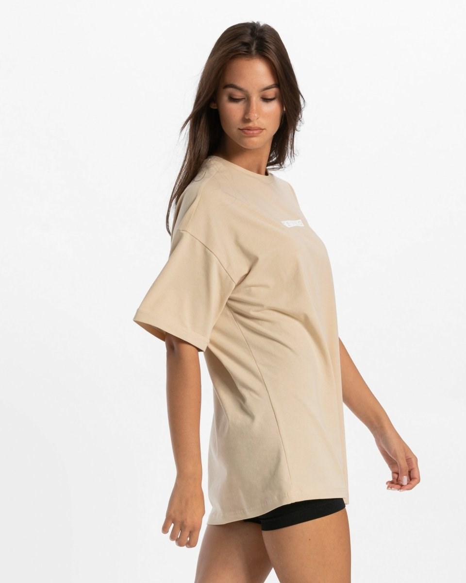 TEVEO Iconic Oversized T-Shirt Nude | 26405WUQB