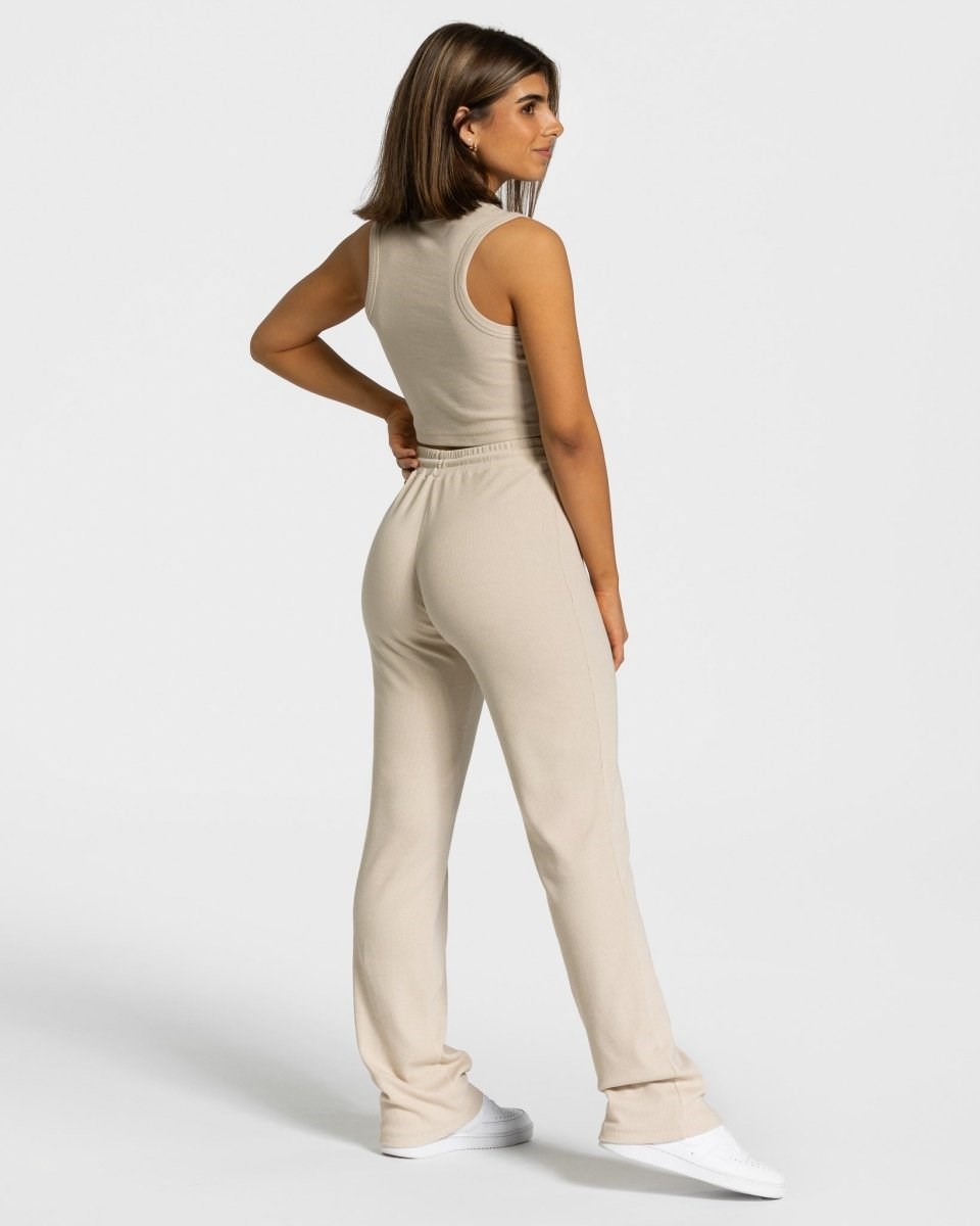 TEVEO Lounge Pants Beżowe | 95706UVBZ