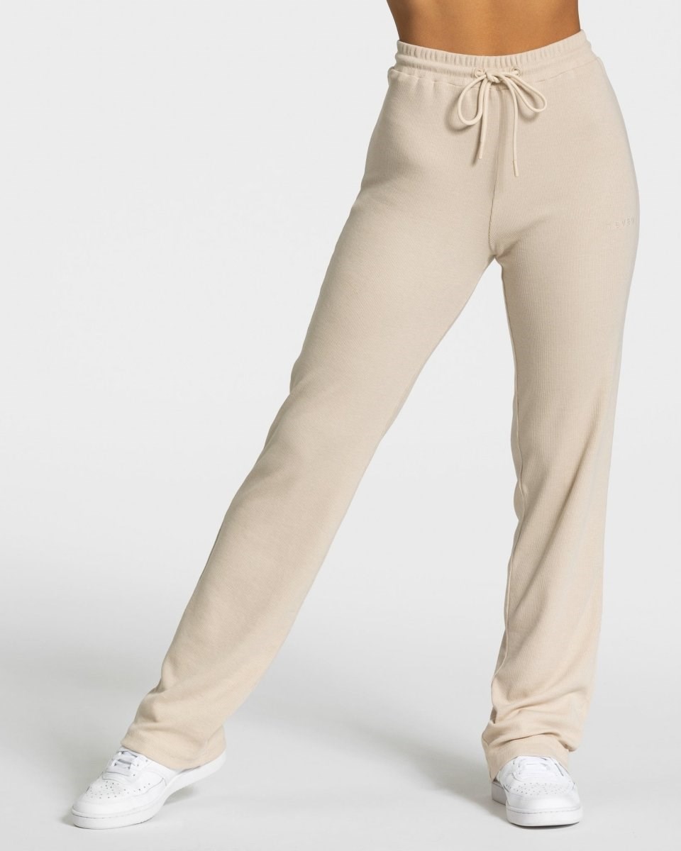 TEVEO Lounge Pants Beżowe | 95706UVBZ