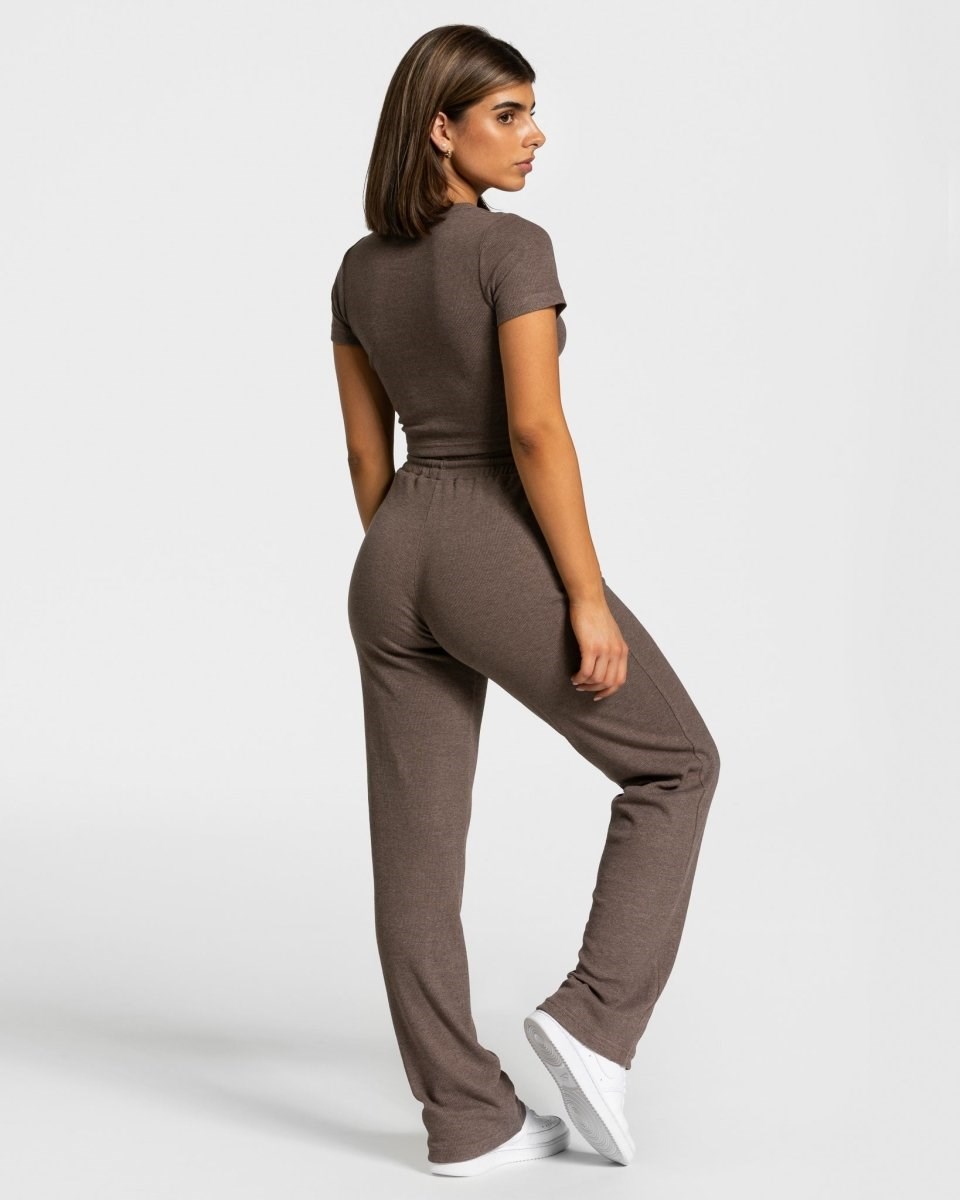 TEVEO Lounge Pants Ciemny Brązowe | 21038DXEO