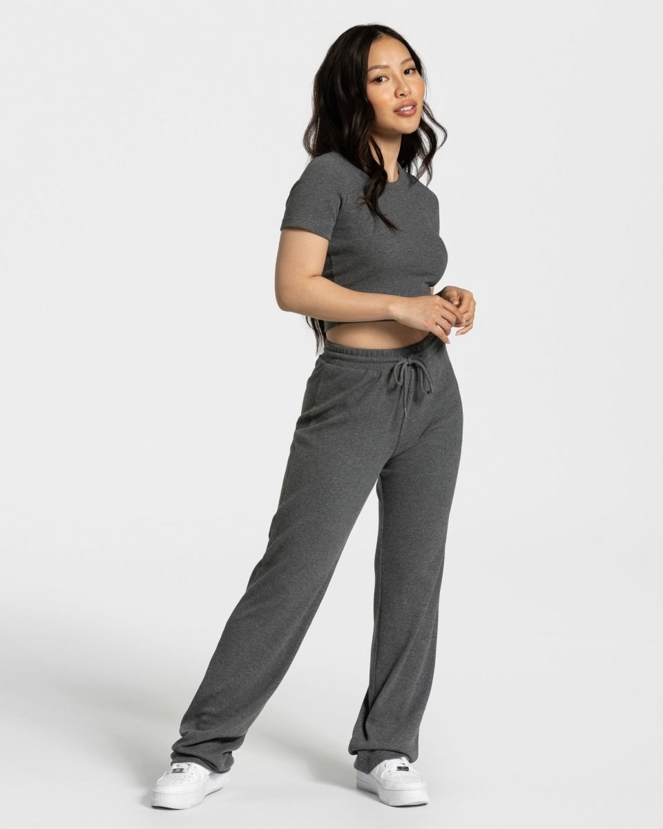 TEVEO Lounge Pants Ciemny Szare | 83462QMWE