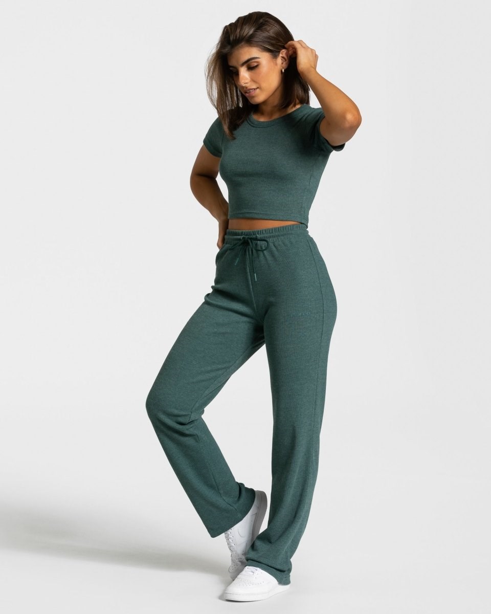 TEVEO Lounge Pants Ciemny Zielone | 58170KDCO