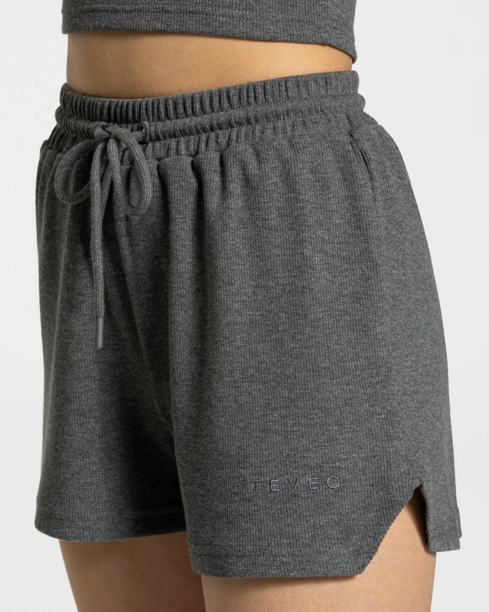 TEVEO Lounge Shorts Ciemny Szare | 60489DQNJ