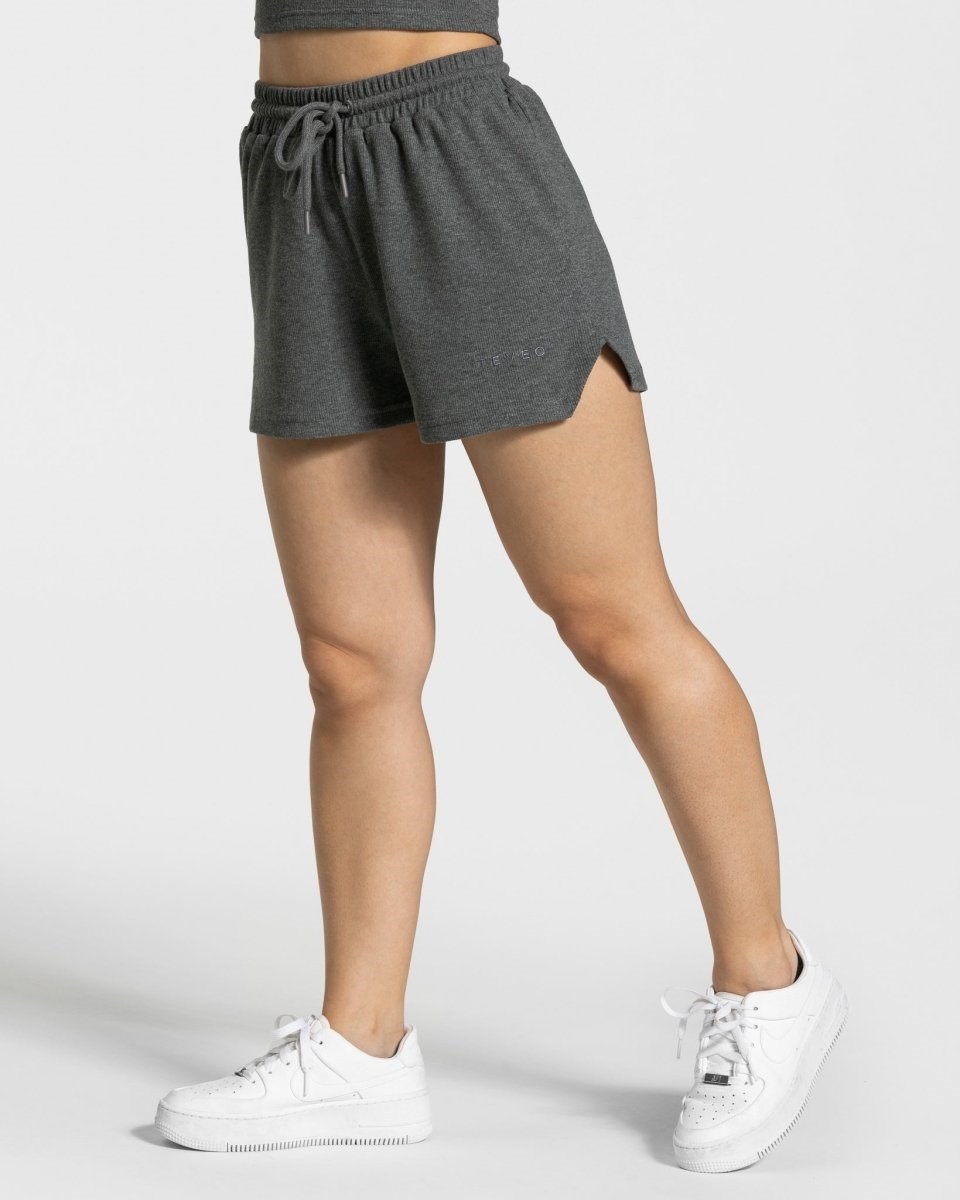 TEVEO Lounge Shorts Ciemny Szare | 60489DQNJ