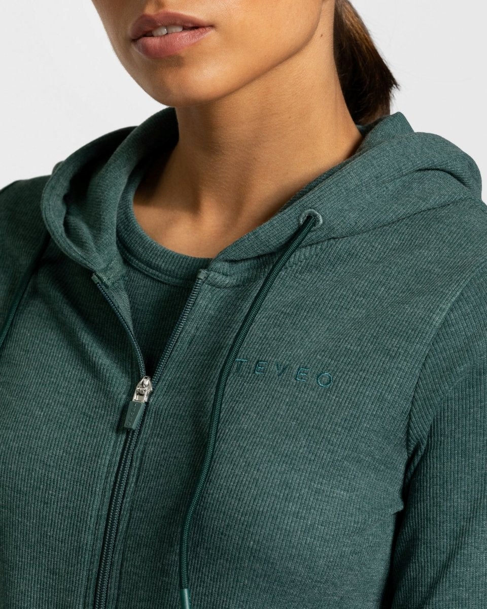 TEVEO Lounge Zip Hoodie Ciemny Zielone | 26485CAUV