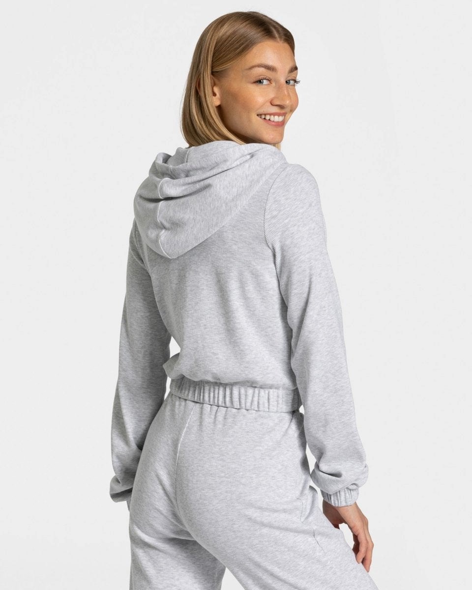 TEVEO Lounge Zip Hoodie Głęboka Szare | 89512GOUH