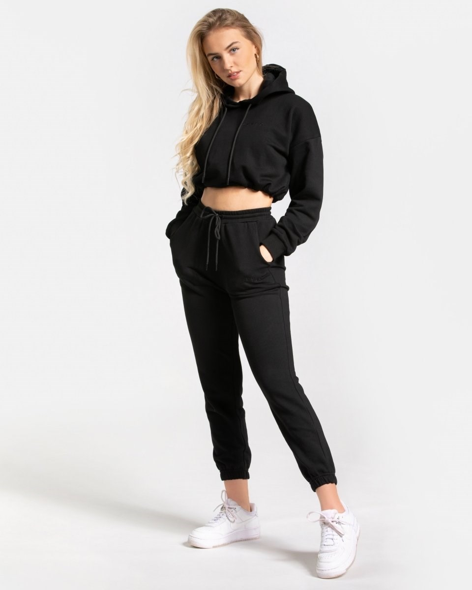 TEVEO Oversized Jogger Czarne | 04638XIHE