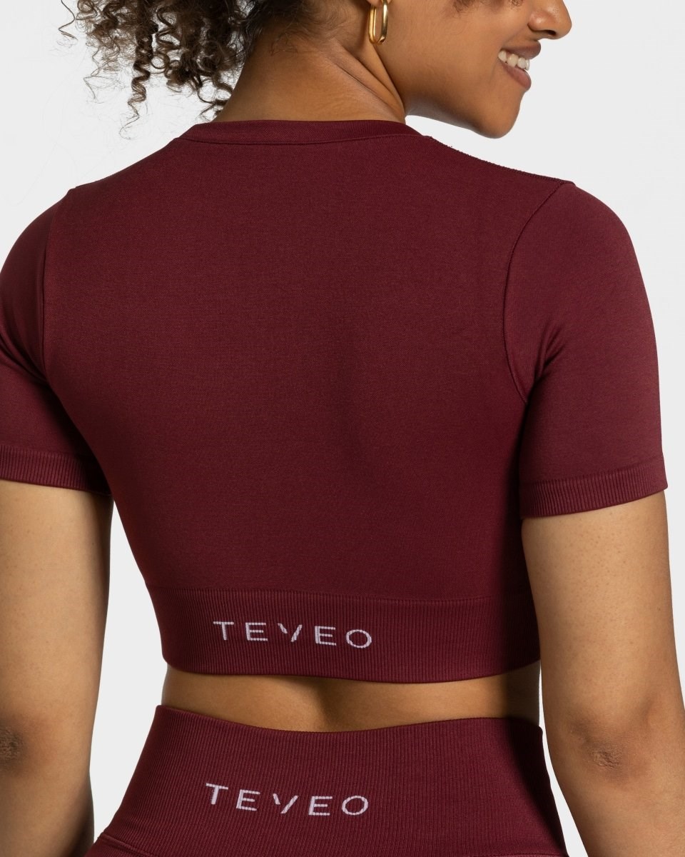 TEVEO Sensation Crop Top Czerwone | 51297BGND