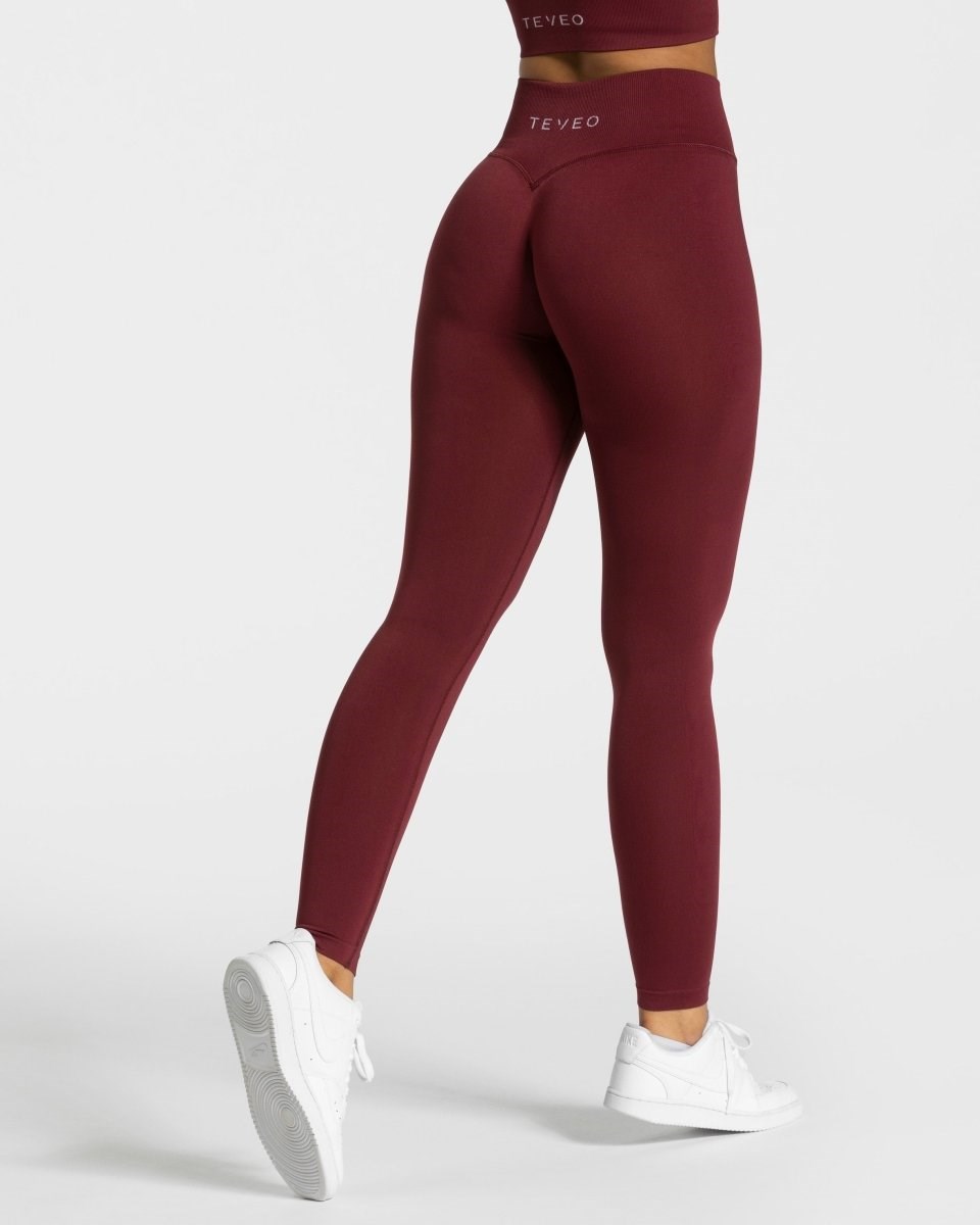 TEVEO Sensation Leggings Czerwone | 94176HBMZ