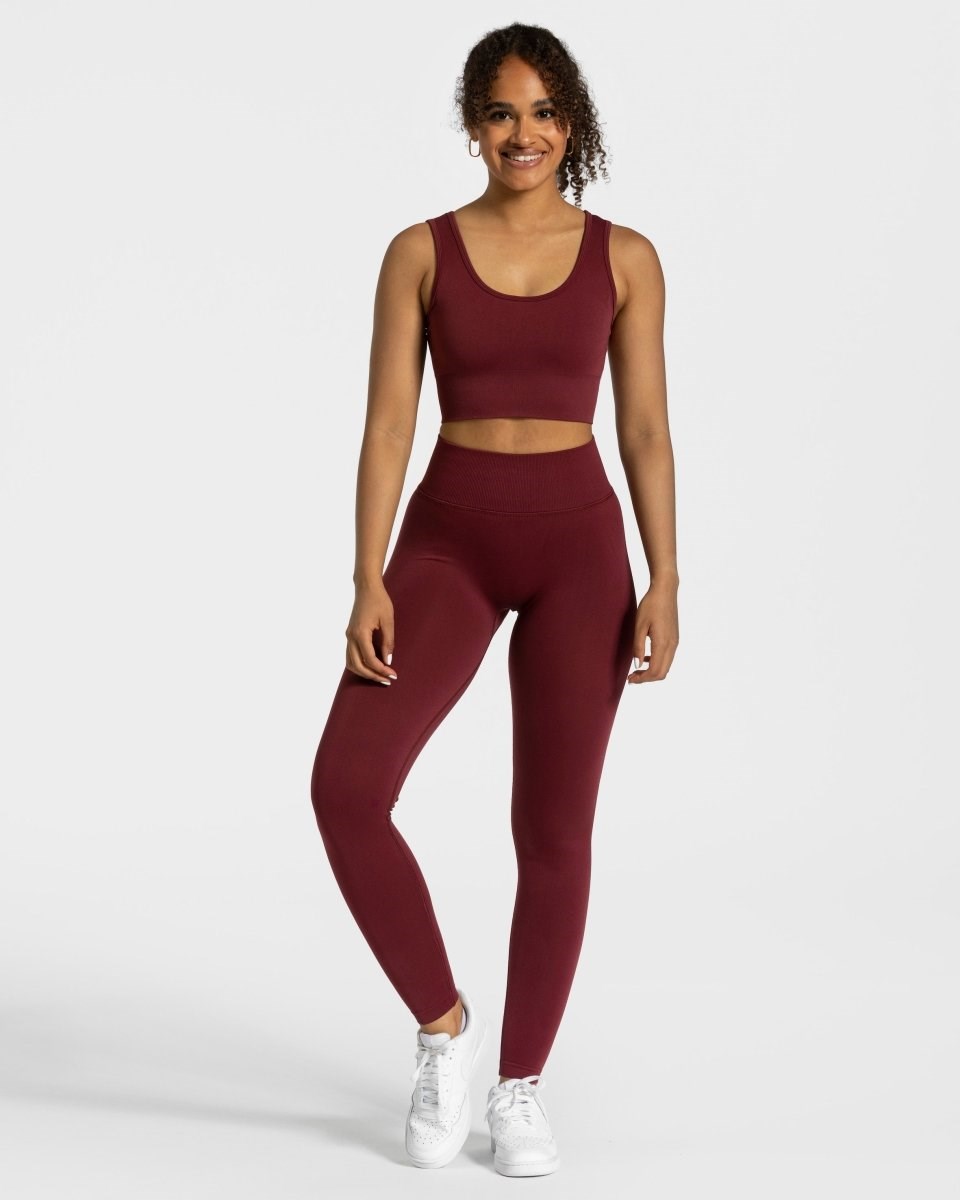 TEVEO Sensation Leggings Czerwone | 94176HBMZ