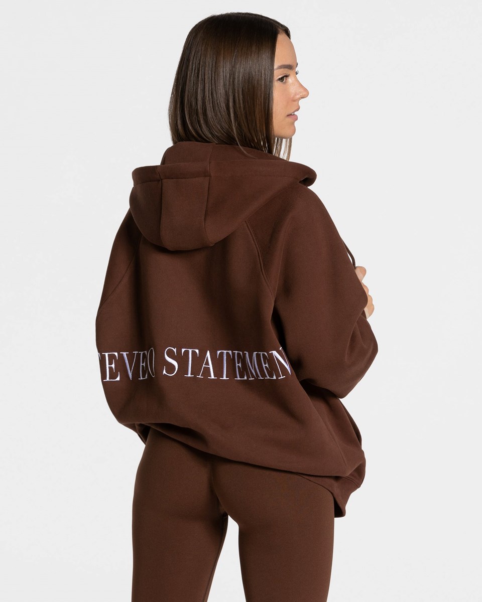 TEVEO Statement Oversized Jackets Kaffee | 79341OMPF