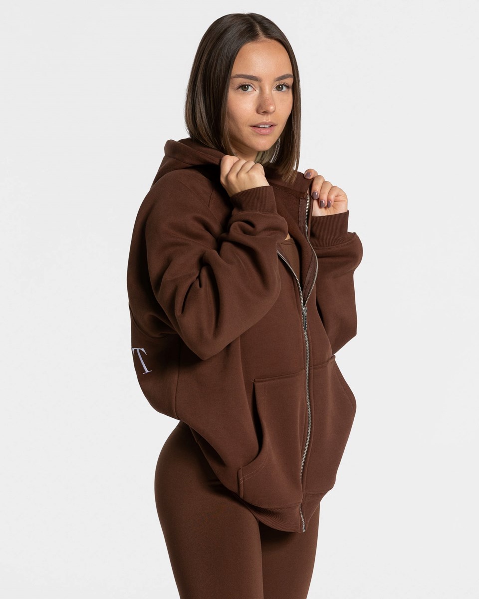 TEVEO Statement Oversized Jackets Kaffee | 79341OMPF