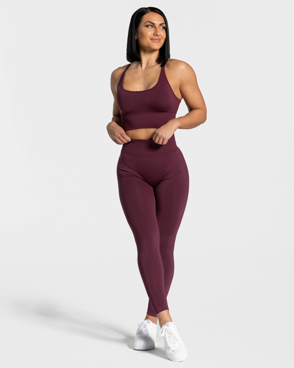 TEVEO Statement Scrunch Leggings Pflaume | 98267RWLD