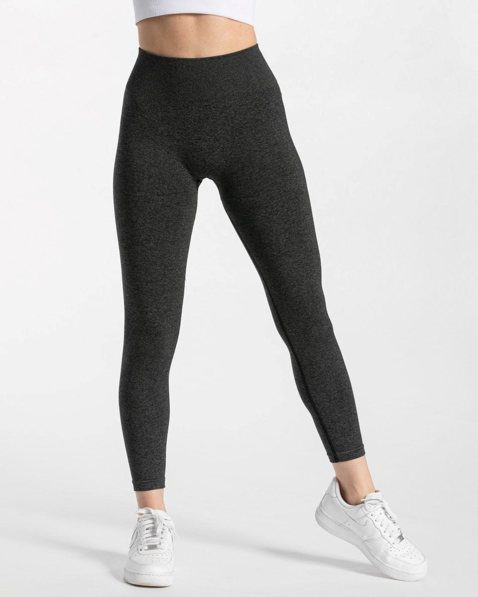 TEVEO Timeless Scrunch Leggings Ciemny Szare | 23674RFDZ