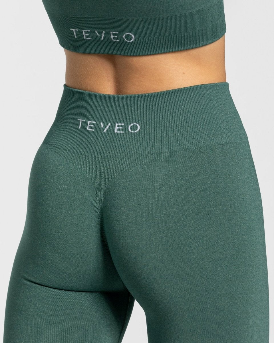 TEVEO Timeless Scrunch Leggings Ciemny Zielone | 76512YEZA