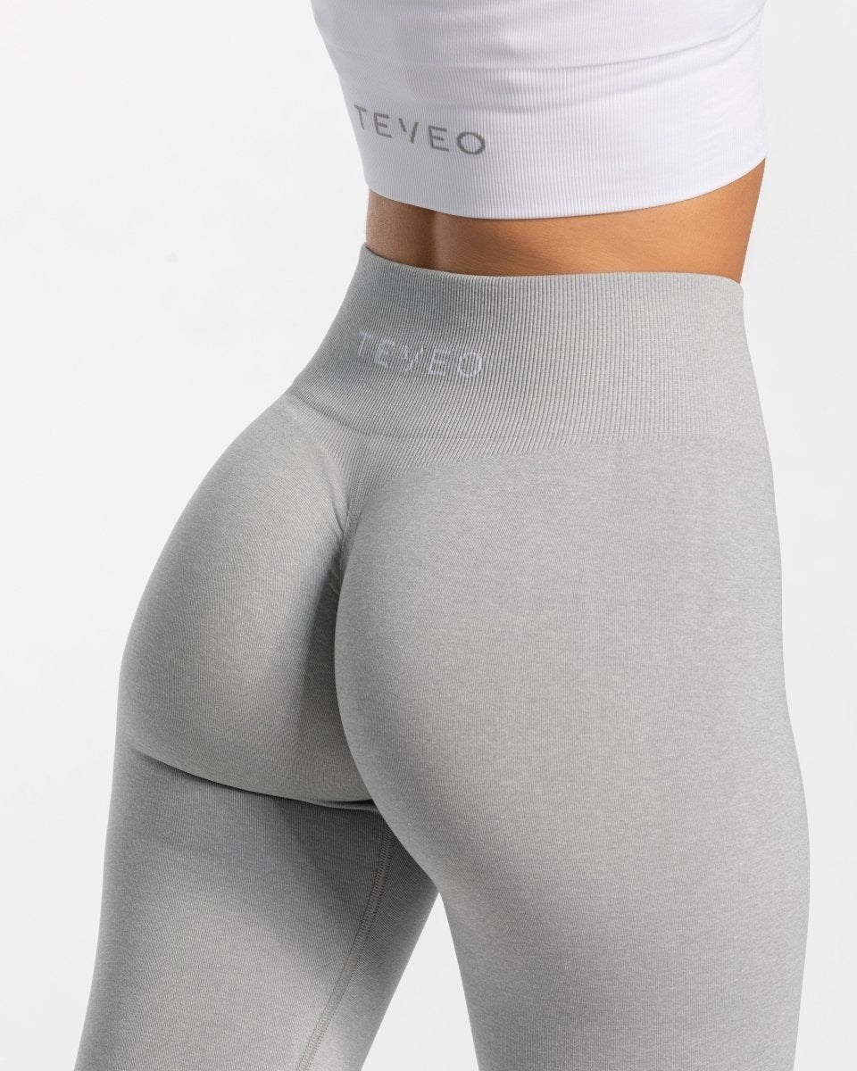 TEVEO Timeless Scrunch Leggings Głęboka Szare | 12730XNDJ