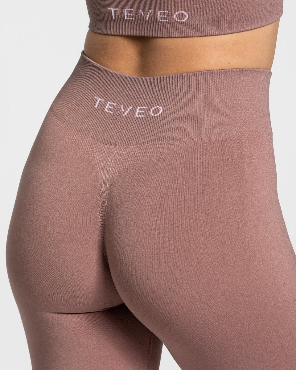 TEVEO Timeless Scrunch Leggings Różowe | 73806RZIV