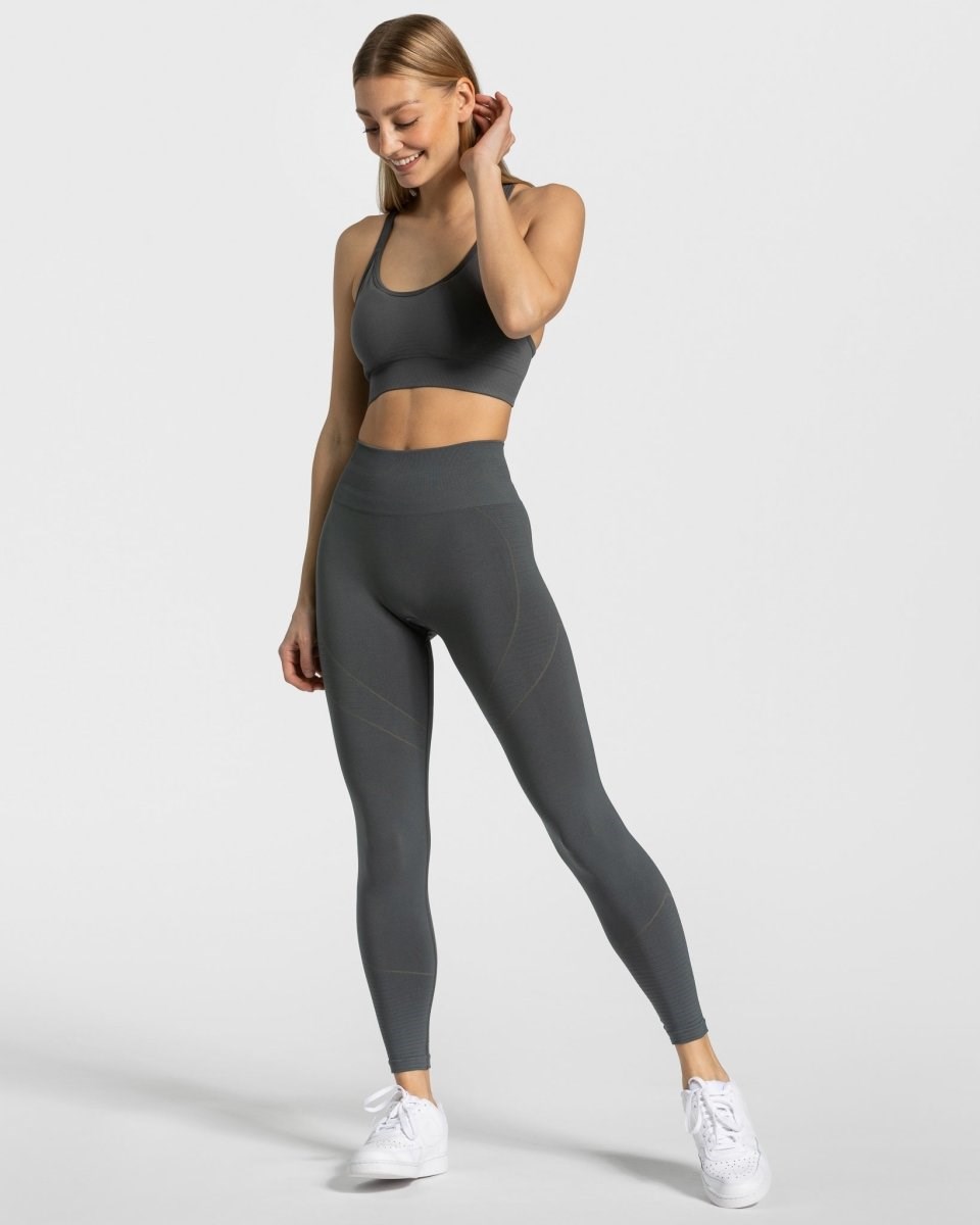 TEVEO True Leggings Ciemny Szare | 40932JAVS