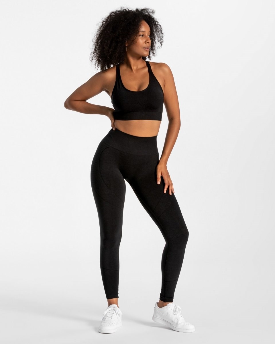 TEVEO True Leggings Czarne | 24731VUTS