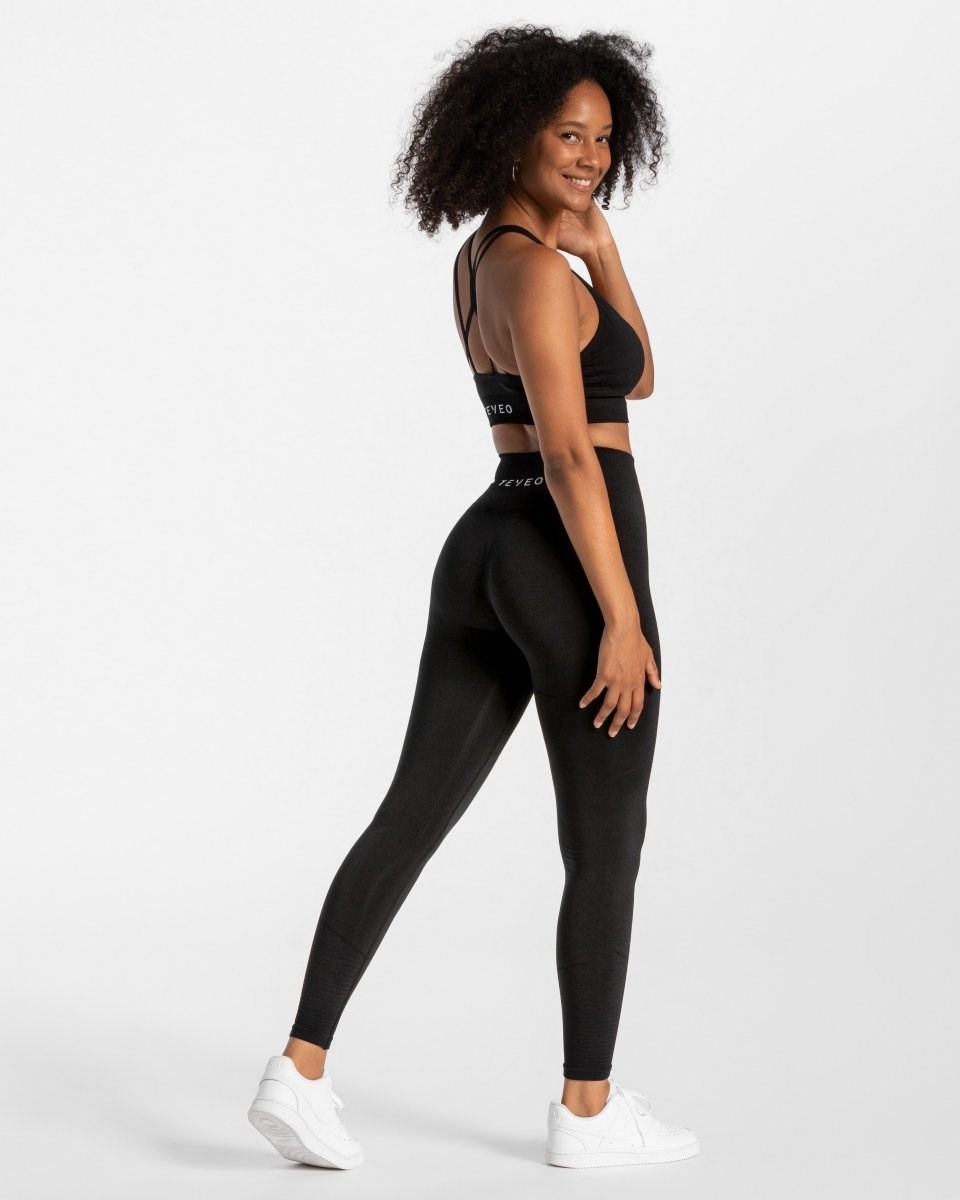 TEVEO True Leggings Czarne | 24731VUTS