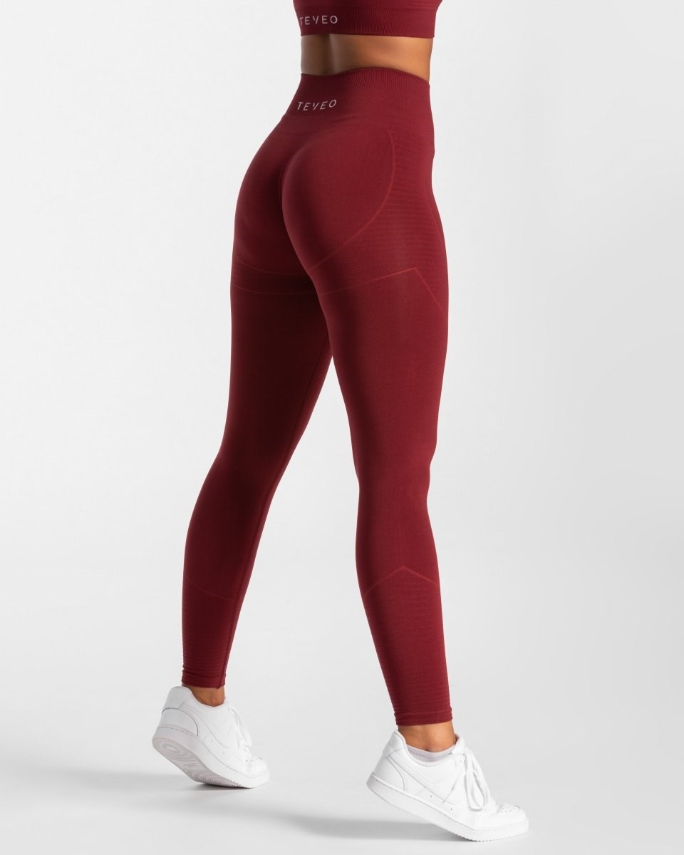 TEVEO True Leggings Czerwone | 39246YCWN