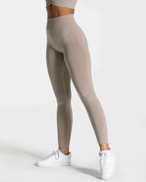 TEVEO Focus Scrunch Leggings Dust | 42805OUNF