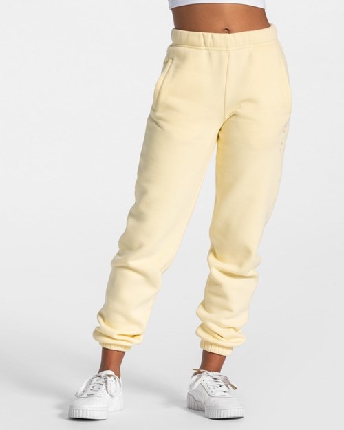 TEVEO Iconic Oversized Jogger Żółte | 10524MTVF