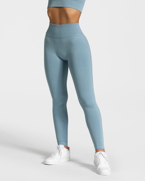 TEVEO Sensation Leggings Niebieskie | 42018GNWX