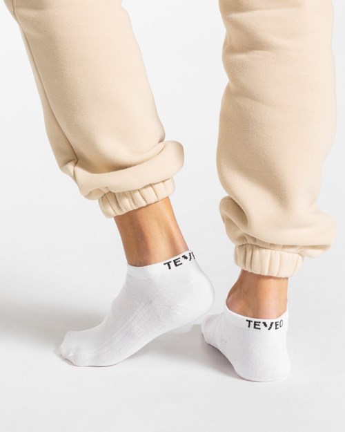 TEVEO TEVEO Sneaker Socken (2er) Białe | 69572QASC