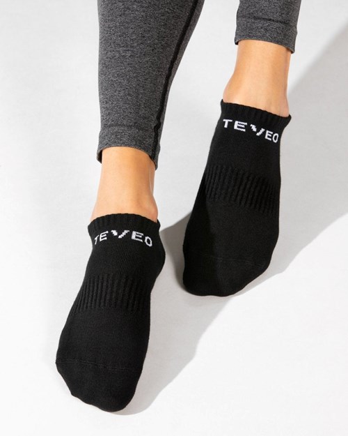 TEVEO TEVEO Sportowe Socken (2er) Czarne | 80675MXKP